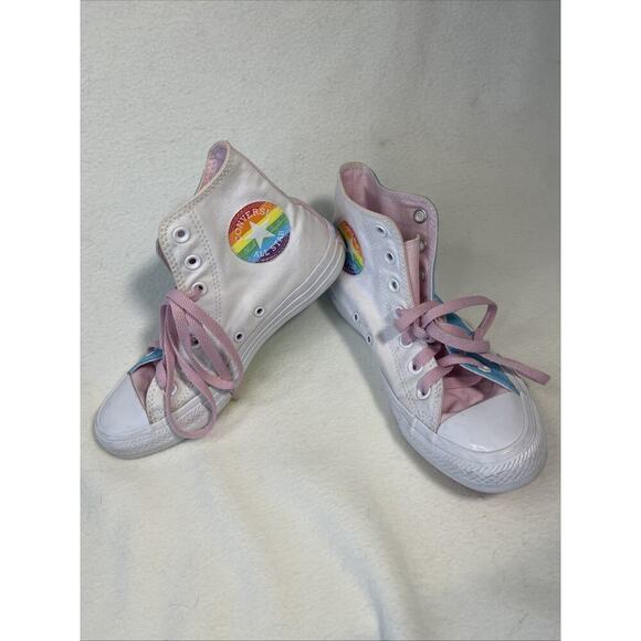 Converse PRIDE sneakers women's 7, men’s 5- EUC - Picture 1 of 9